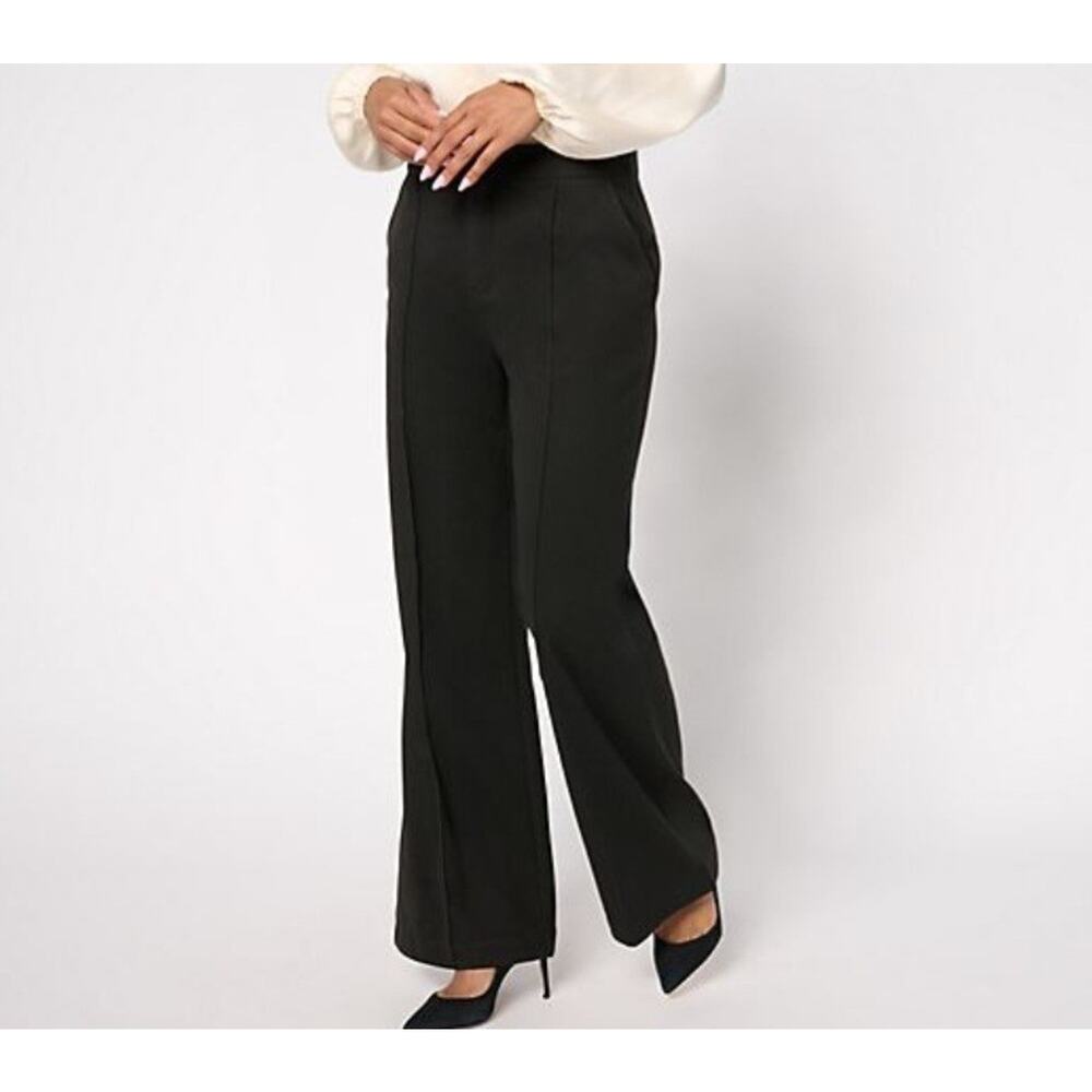 Beautiful Petite 12 Black Tailored Knit Trouser A670831 NWOT